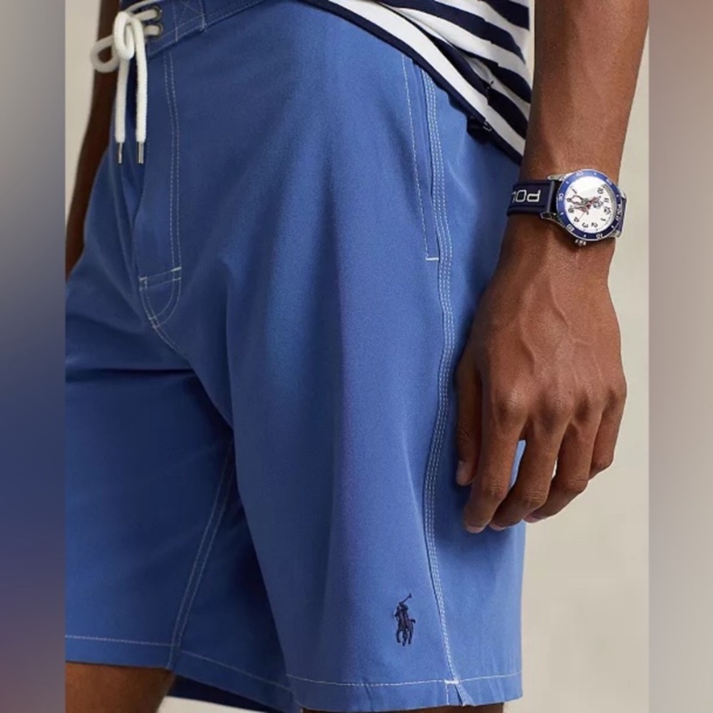 NWT Polo by Ralph Lauren 8-1/2-Inch Kailua Classic-Fit
Blue Swim Trunks Sz XXL